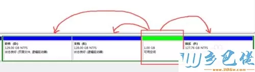 win7系统下磁盘上出现“未分配”与“可用空间”如何解决