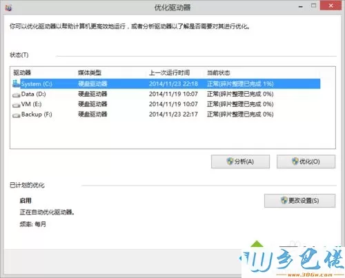 Win8.1磁盘整理在哪里？Win8.1系统使用磁盘整理的方法