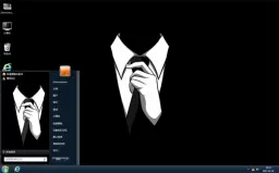 黑色领带win7系统主题