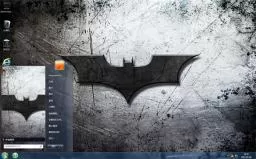 蝙蝠侠标志黑色win7电脑主题