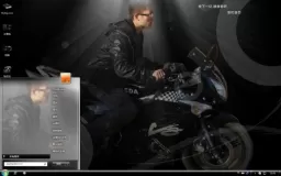 极品摩托车win7系统主题