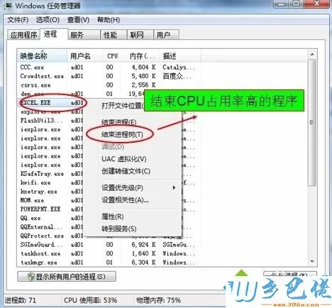 win7系统怎么降低CPU使用率