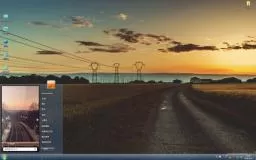 黄昏时分唯美景色win7系统主题