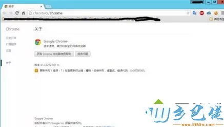 选择“关于Google Chrome”