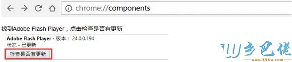 电脑提示“chrome adobe flash player不是最新版本”的方法二