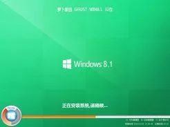 萝卜家园ghost win8.1 32位经典装机版V2017.01