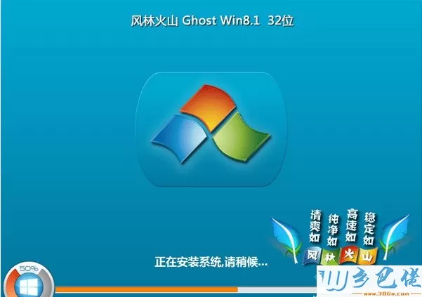 风林火山FLHS ghost win8.1 32位稳定精简版