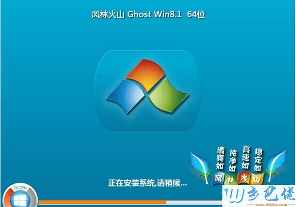 风林火山flhs ghost win8.1 64位免激活纯净版