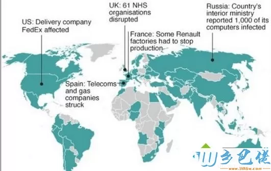国外哪些部门受到勒索病毒WannaCry影响最大！成为“重灾区”