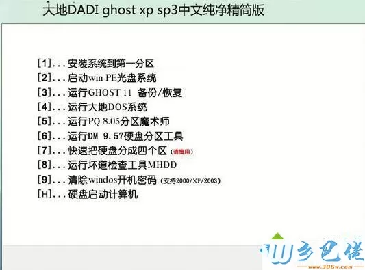 大地DADI ghost xp sp3中文纯净精简版