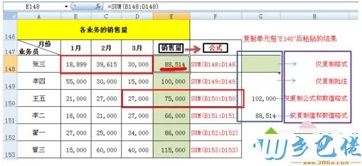 电脑excel选择性粘贴怎么使用