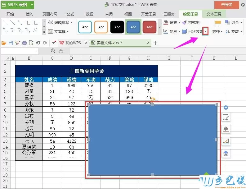 设置矩形大小