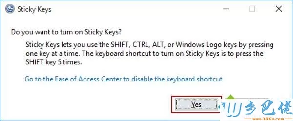 启用和禁用Windows10粘滞键的方法【图文】