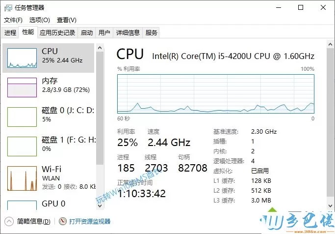 查看Win10开机运行了多长时间的方法