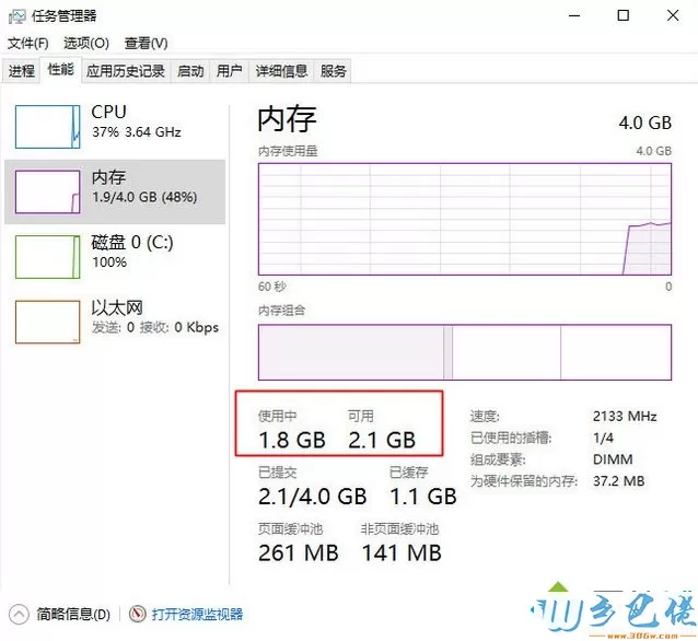 win10系统4g内存够用吗