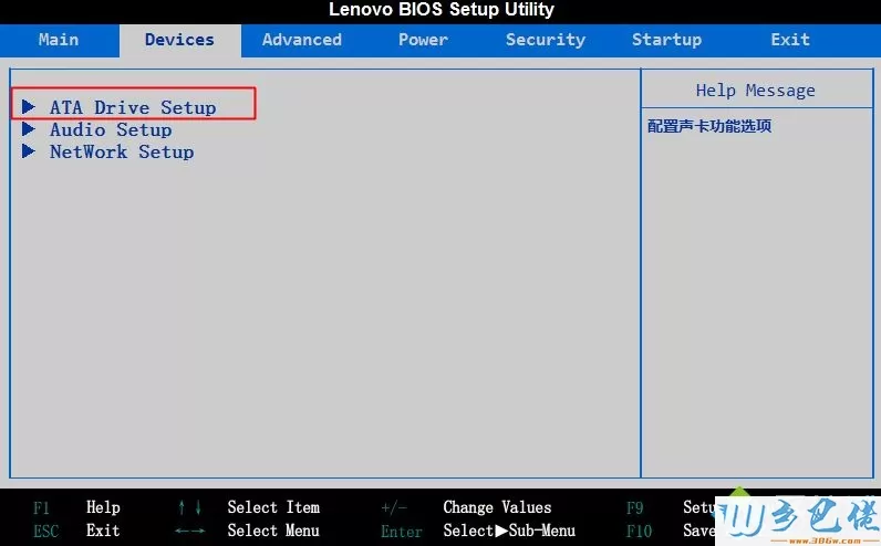 xp系统装机bios中sata改为ide方法